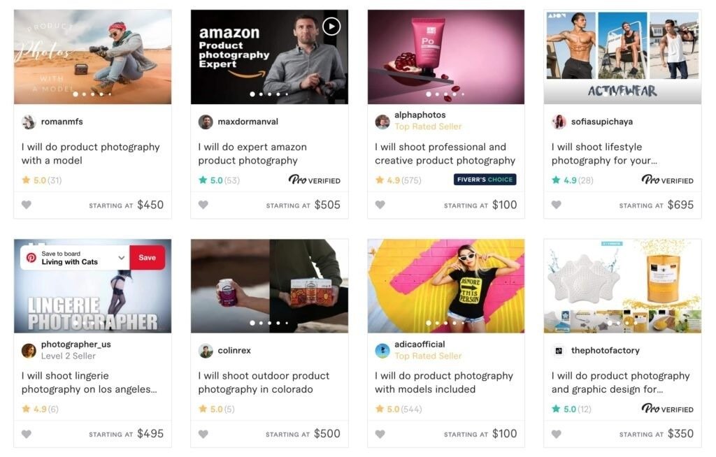 Emplois de photographe sur Fiverr Emplois de photographe sur Fiverr